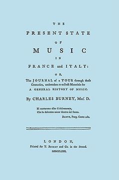 portada the present state of music in france and italy. [facsimile of 1771 edition]