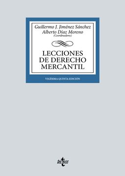 portada Lecciones de Derecho Mercantil
