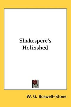 portada shakespere's holinshed (en Inglés)