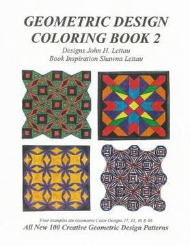 portada Geometric Design Coloring Book 2 (en Inglés)