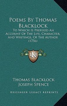 portada poems by thomas blacklock: to which is prefixed an account of the life, character, and writings, of the author (1756)