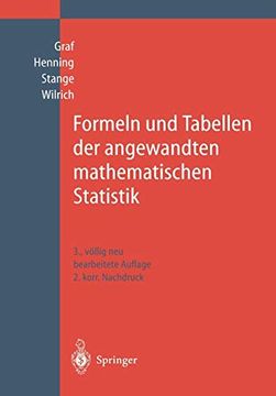 portada Formeln und Tabellen der Angewandten Mathematischen Statistik (German Edition) (in German)