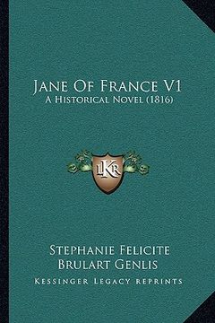 portada jane of france v1: a historical novel (1816)