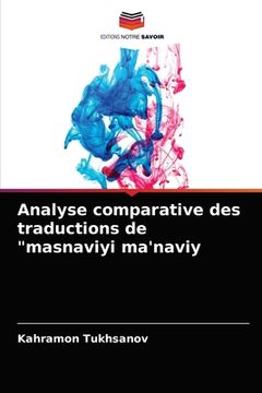 portada Analyse comparative des traductions de "masnaviyi ma'naviy (en Francés)