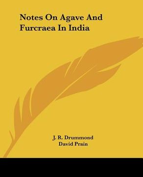portada notes on agave and furcraea in india (in English)