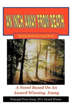 portada an inch away from death: a novel based on an award winning essay