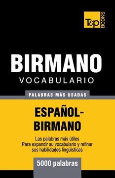 portada Vocabulario Español-Birmano - 5000 palabras más usadas