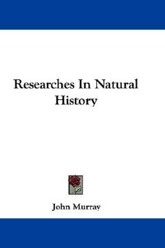 portada researches in natural history (en Inglés)