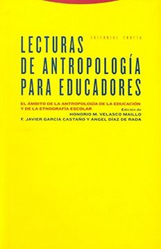 portada Lecturas de Antropologia Para Educadores: El Ambito de la Antropo Logia de la Educacion y de la Etnografia Escolar (2ª Ed. ) (in Spanish)
