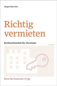 portada Richtig Vermieten: Rechtssicherheit für Vermieter (Beck-Rechtsberater im Dtv) (in German)