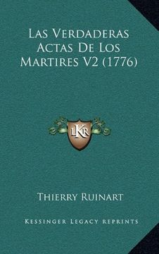 portada Las Verdaderas Actas de los Martires v2 (1776)