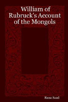 portada william of rubruck's account of the mongols (en Inglés)