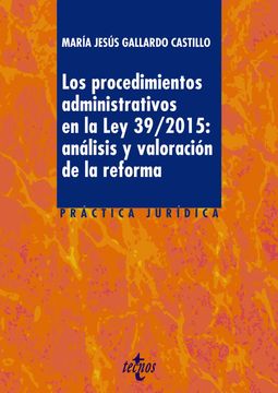 portada Los Procedimientos Administrativos en la ley 39 (in Spanish)