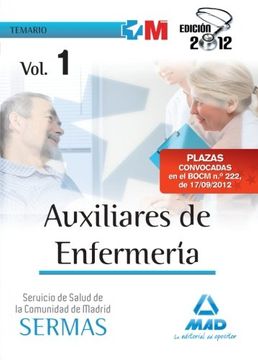 portada Temario I - auxiliares enfermeria servicio salud Madrid (Madrid (mad))