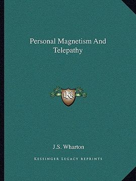 portada personal magnetism and telepathy (en Inglés)