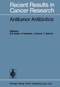 portada antitumor antibiotics (en Inglés)