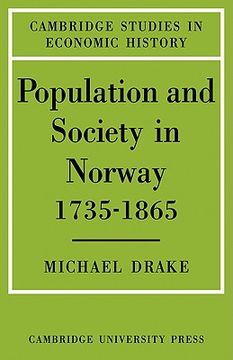 portada Population and Society in Norway 1735 1865 (Cambridge Studies in Economic History) (en Inglés)