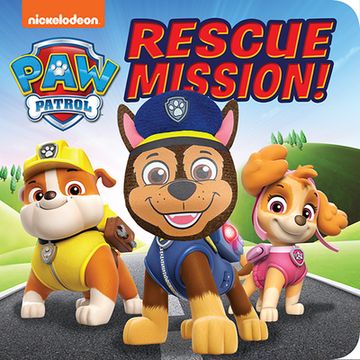 portada Paw Patrol Rescue Mission; Chase Finger Puppet Children’S Board Book (en Inglés)
