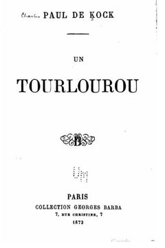 portada Un Tourlourou (French Edition)
