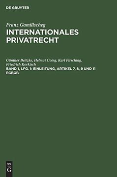 portada Einleitung, Artikel 7, 8, 9 und 11 Egbgb (Internationales Privatrecht) (German Edition) [Hardcover ] 