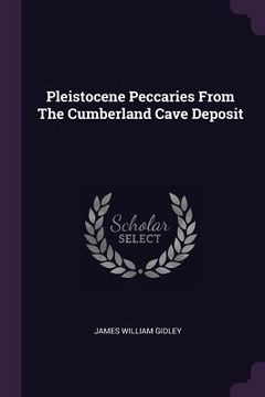 portada Pleistocene Peccaries From The Cumberland Cave Deposit