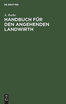 portada Handbuch für den Angehenden Landwirth (en Alemán)