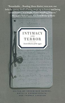 portada Intimacy and Terror: Soviet Diaries of the 1930S (en Inglés)