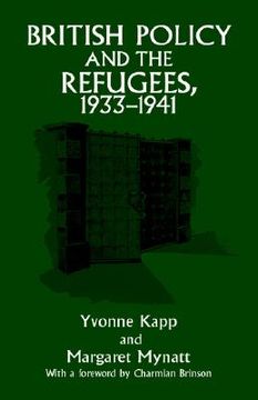 portada british policy and the refugees 1933-1941 (en Inglés)