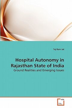 portada hospital autonomy in rajasthan state of india (en Inglés)