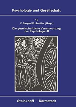 portada Die Gesellschaftliche Verantwortung der Psychologen ii: Die Diskussion in der Bundesrepublik Deutschland (en Alemán)