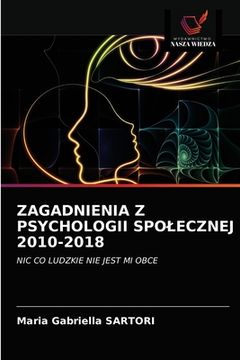 portada Zagadnienia Z Psychologii Spolecznej 2010-2018 (in Polaco)