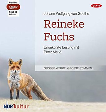portada Reineke Fuchs: Ungekürzte Lesung mit Peter Matic (1 Mp3-Cd) (en Alemán)