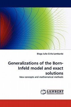 portada generalizations of the born-infeld model and exact solutions (in English)