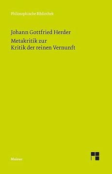 portada Metakritik zur Kritik der Reinen Vernunft (en Alemán)