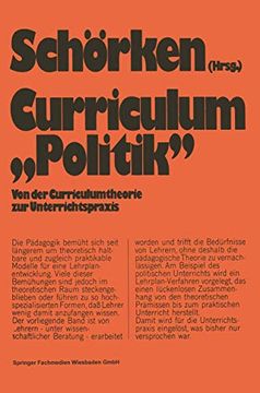 portada Curriculum »Politik«: Von der Curriculumtheorie zur Unterrichtspraxis (en Alemán)