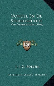 portada Vondel En De Sterrenkunde: Veel Vermeerderd (1906)