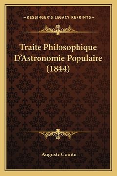 portada Traite Philosophique D'Astronomie Populaire (1844) (in French)