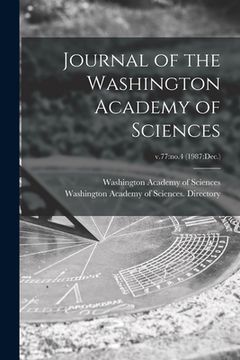 portada Journal of the Washington Academy of Sciences; v.77: no.4 (1987: Dec.) (en Inglés)