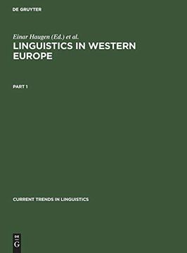 portada Current Trends in Linguistics Linguistics in Western Europe (en Inglés)