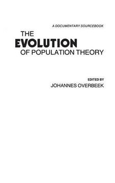 portada The Evolution of Population Theory: A Documentary Sourc (Contributions in Sociology (Hardcover))