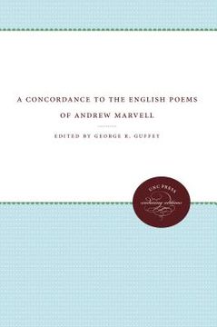 portada a concordance to the english poems of andrew marvell (en Inglés)