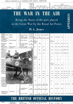 portada War in the Air. Being the Story of the part played in the Great War by the Royal Air Force: Appendices