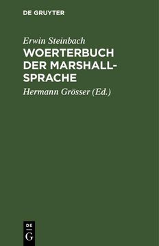 portada Woerterbuch der Marshall-Sprache (en Alemán)
