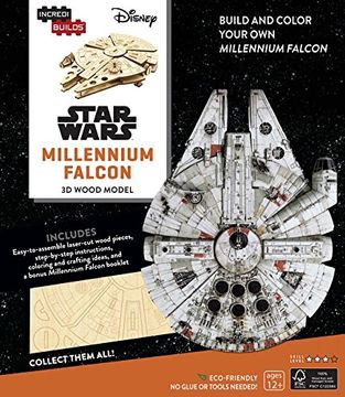 portada Incredibuilds: Star Wars: Millennium Falcon 3d Wood Model (en Inglés)