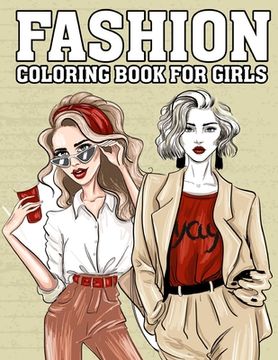 portada Fashion Coloring Book For Girls (en Inglés)