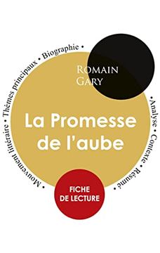portada Fiche de Lecture la Promesse de L'aube (ã Tude Intã Grale) (in French)