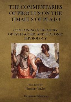 portada The Commentaries of Proclus on the Timaeus of Plato (en Inglés)