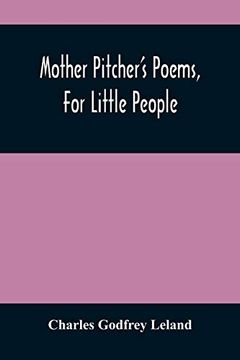 portada Mother Pitcher'S Poems, for Little People (en Inglés)