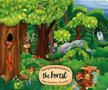 portada Exploring the Fascinating World of the Forest (Happy fox Books) Board Book for Kids Ages 3-6 - Walk Deeper Into the Trees With Each Page Turn, With Educational Facts and Vocabulary Words (en Inglés)