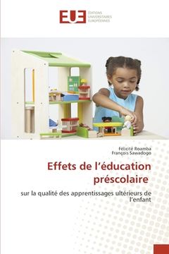portada Effets de l'éducation préscolaire (in French)